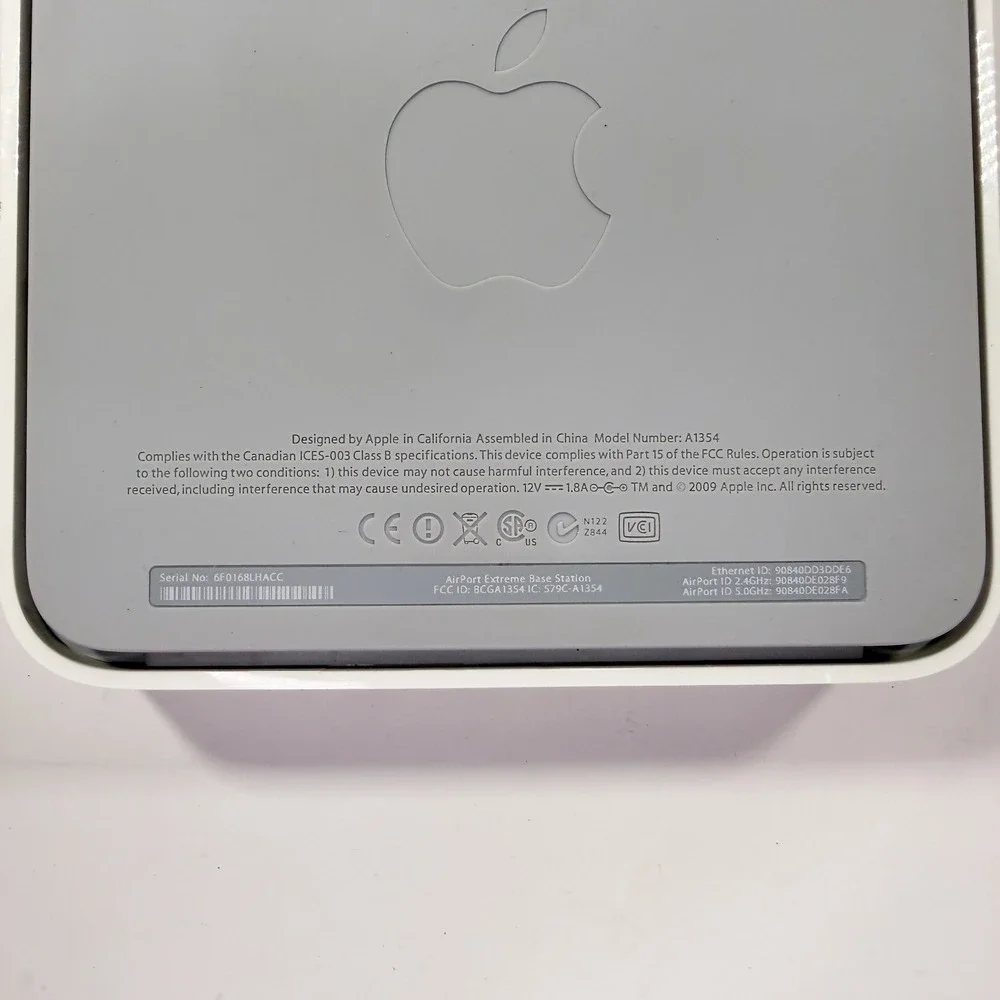 Apple AirPort Extreme Base Station A1354 2nd Generation Wi-Fi Router